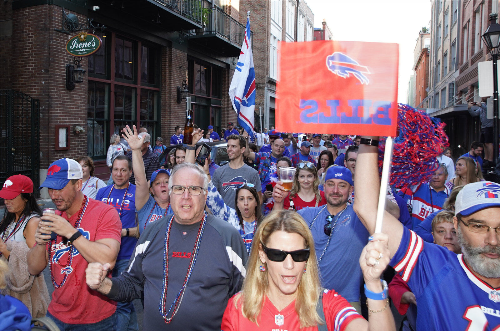 Buffalo Bills packers of NOLA Takeover Parade